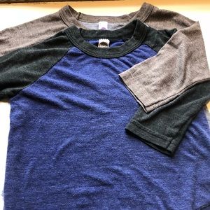 American Apparel - Baseball Tees (Bundle-2) 2T